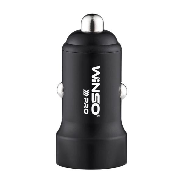 Купити Автомобільний зарядний пристрій Winso PRO 40W 2xUSB-C LED Ring Metal