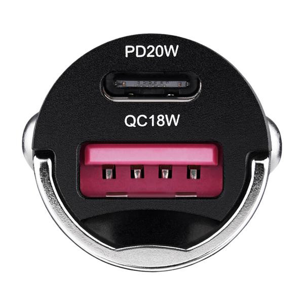 Купити Автомобільний зарядний пристрій Winso PRO 38W USB-C+USB-A mini Metal