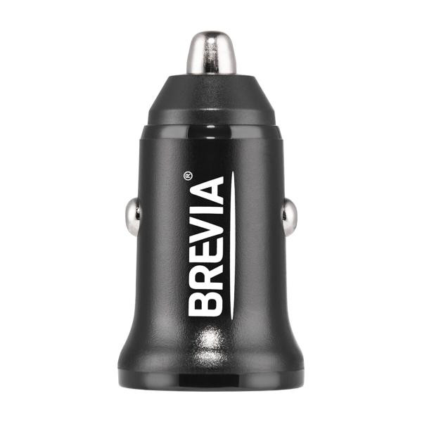 Купити Автомобільний зарядний пристрій Brevia ePower DualCharge 30W 1xUSB-C+1xUSB-A, чорний