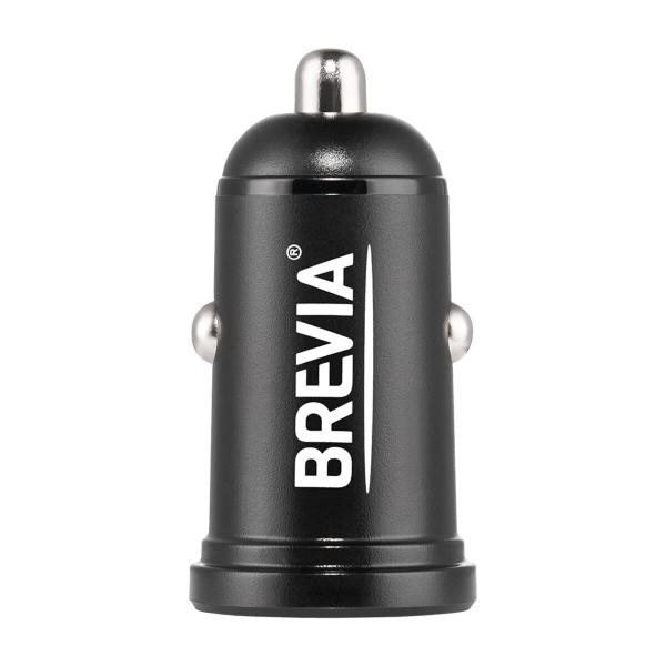 Купити Автомобільний зарядний пристрій Brevia ePower DualCharge 48W 1xUSB-C+1xUSB-A, чорний