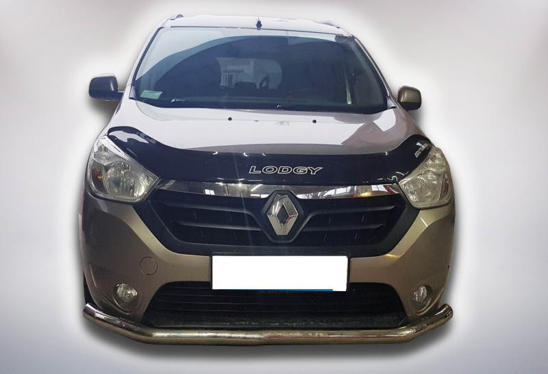 Купити Передній захист ST008 (нерж) для Dacia Lodgy 2012-2022 рр