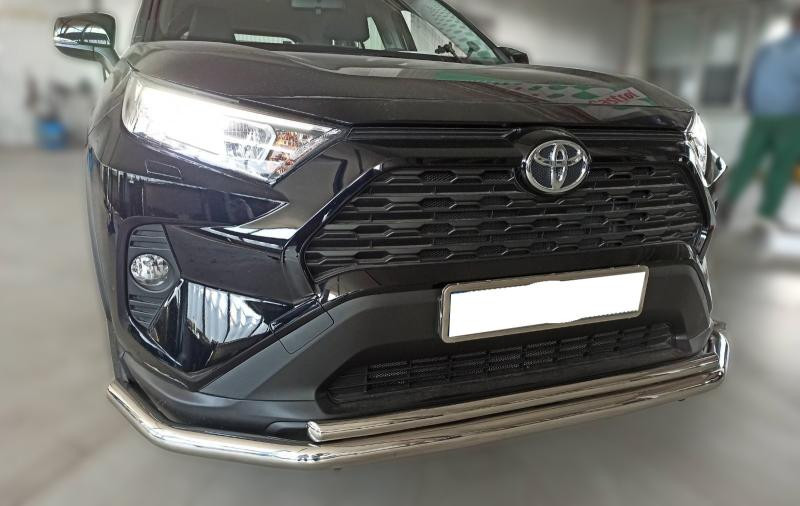 Купити Передній захист F3-10 (нерж) для Toyota Rav 4 2019- рр