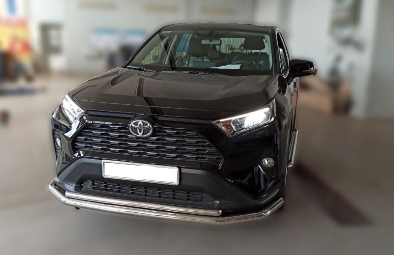 Купити Передній захист F3-10 (нерж) для Toyota Rav 4 2019- рр