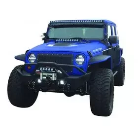 Buy Front steel bumper under the Mid Go Industries winch - Jeep Wrangler JK