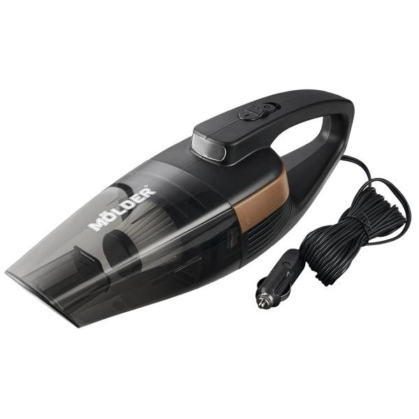 Купити Пилосос автомобільний Molder від прикурювача з LED ліхтарем 110Вт, 12В, 3.2кПа, чорний