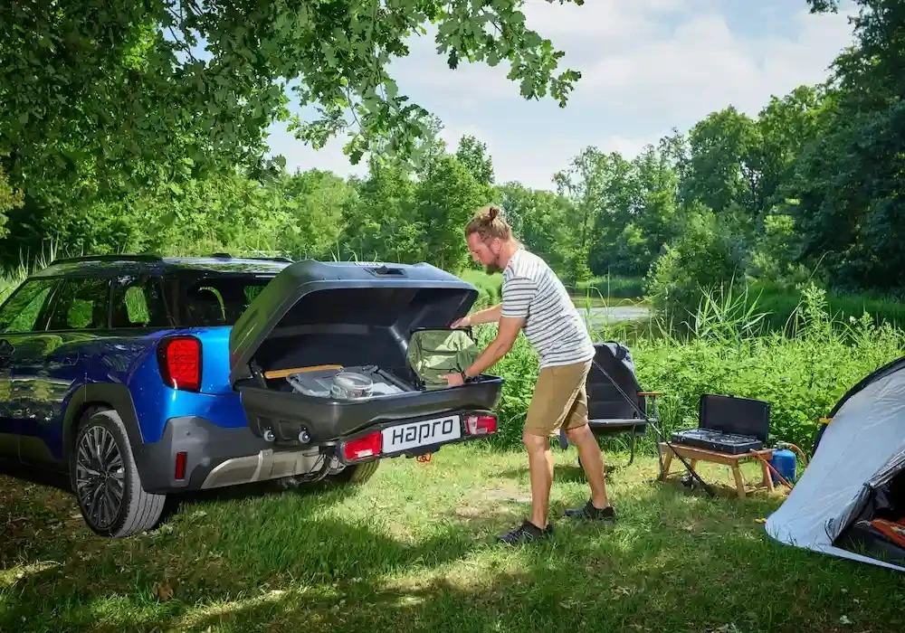 Купити Бокс на фаркоп Hapro Boxer L (Hexagon Black) HP 37500