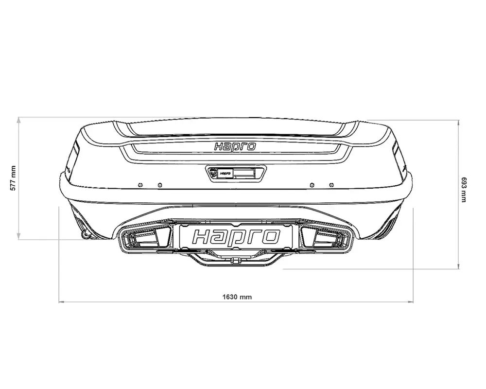 Купити Бокс на фаркоп Hapro Boxer L (Sage Green) HP 37501