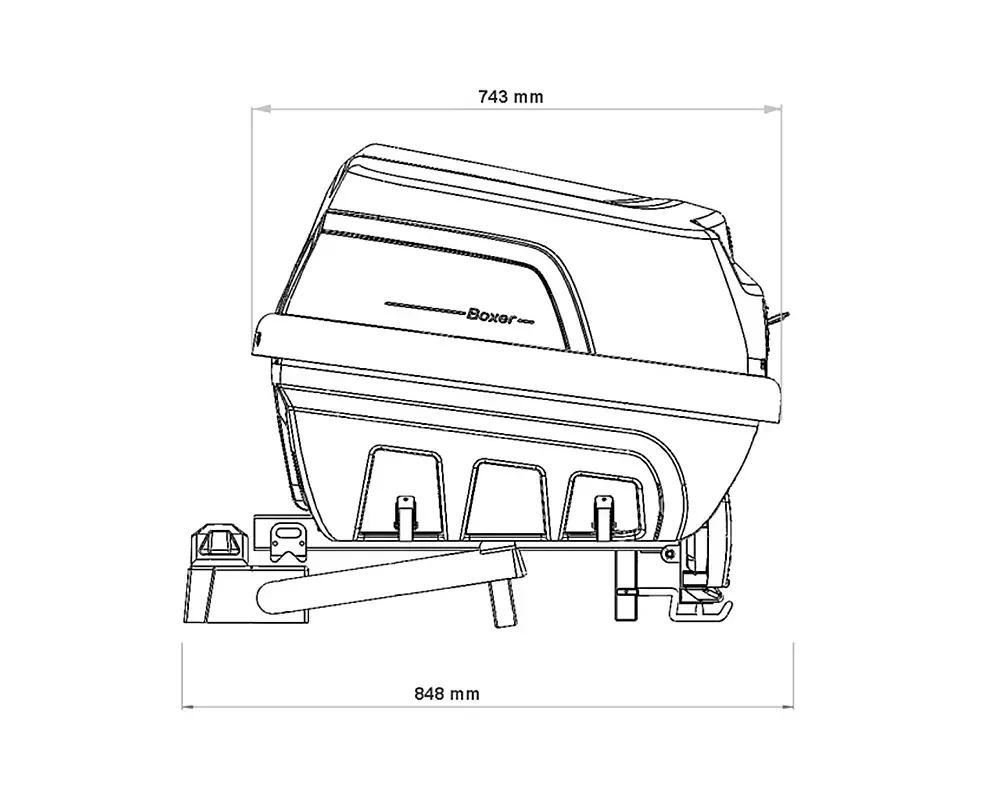 Купити Бокс на фаркоп Hapro Boxer L (Sage Green) HP 37501
