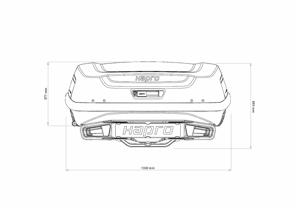 Купити Бокс на фаркоп Hapro Boxer M (Sage Green) HP 37506