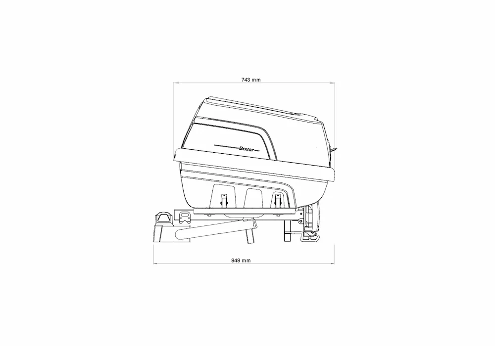 Купити Бокс на фаркоп Hapro Boxer M (Sage Green) HP 37506