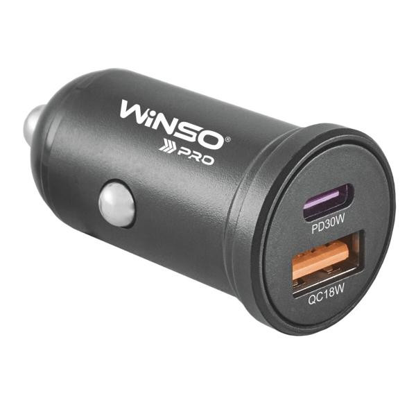 Купити Автомобільний зарядний пристрій Winso PRO 48W 1xUSB-C+1xUSB-A