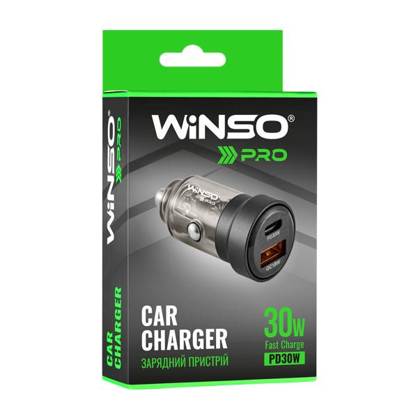 Купити Автомобільний зарядний пристрій Winso PRO 30W 1xUSB-C+1xUSB-A