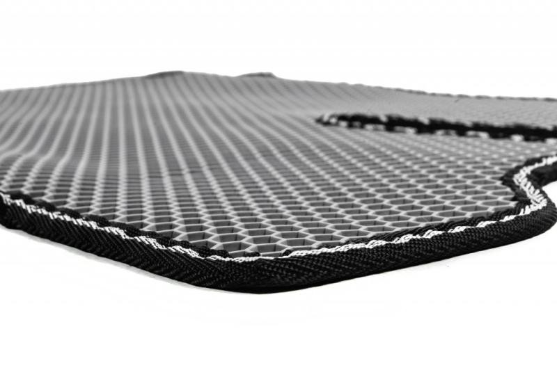 Купить Резиновые коврики Carsuit (3 ряда, 2013-2019, серый) для Ford Flex