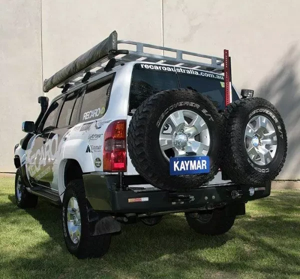 Buy Rear bumper Kaymar Nissan Patrol 98-04 with two stem k3530