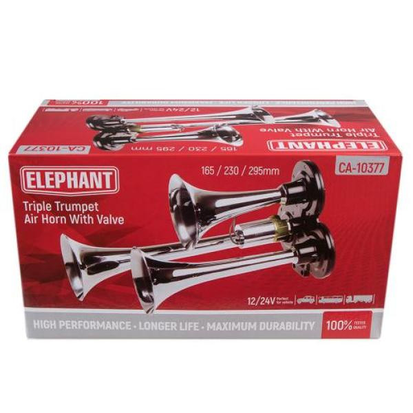 Купити Сигнал повітряний CA-10377/Еlephant/CIKADA 3-дудки метал 12V/24V