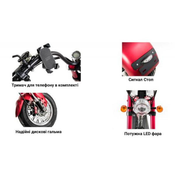 Купить Електроскутер Chopper 3000W, 60V20Ah, Black