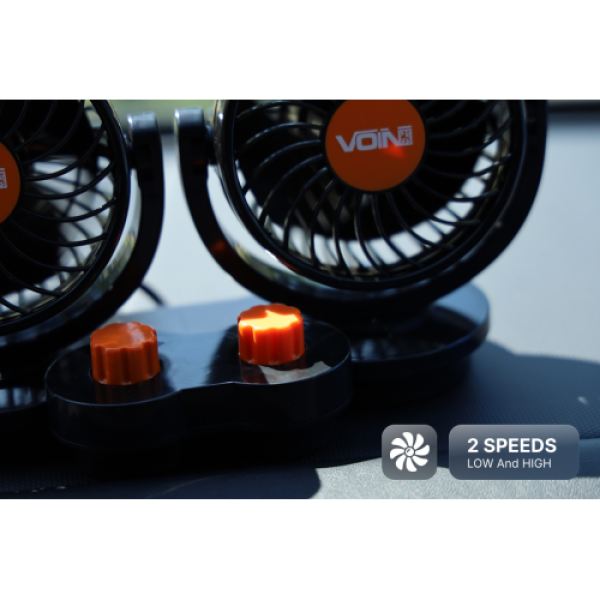 Купить Вентилятор HX-T308 4" 24V 10W подвійний дві швидкості