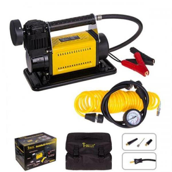 Купити Компресор "T-max" 30A/150psi/72L/min/ клеми/шланг