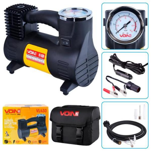 Купити Компресор автомобільний "VOIN" VL-430 150psi/14A/40л/прикур./перехідник на клеми