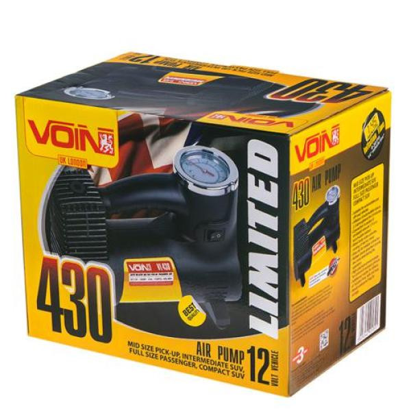 Купити Компресор автомобільний "VOIN" VL-430 150psi/14A/40л/прикур./перехідник на клеми