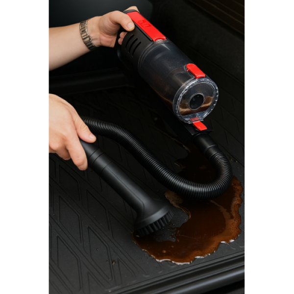 Купить Пилосос "VOIN" V-80CL 100W/АКБ-3х2000mAh/Turbo щітка/Led ліхтар/вологе та сухе чищення/сумка