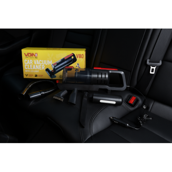 Купить Пилосос "VOIN" V-80 120W/Turbo щітка/Led ліхтар/вологе та сухе чищення/сумка