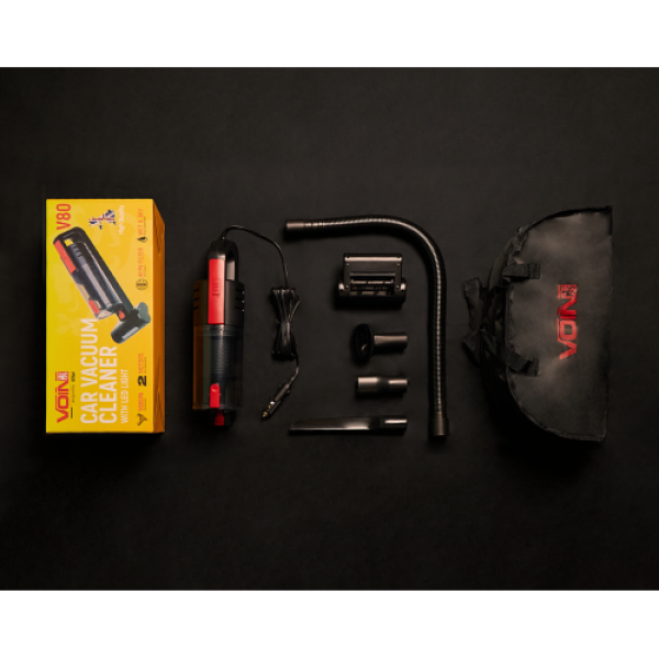 Купить Пилосос "VOIN" V-80 120W/Turbo щітка/Led ліхтар/вологе та сухе чищення/сумка
