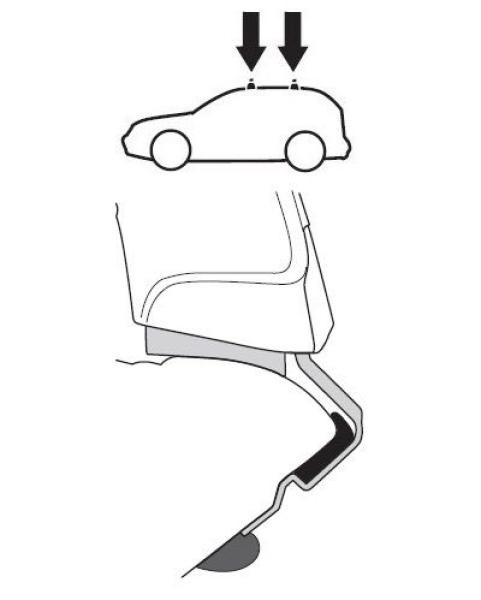 Купити Монтажный комплект Thule 1285 для Opel Vectra (mkIII)(C)(sedan/liftback) 2002-2008 / Signum (mkI) 2003-2008 (TH 141285)