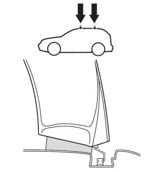Купити Монтажный комплект Thule 1437 для Suzuki SX4 (mkI)(хетчбек) 2006-2014 (TH 141437)