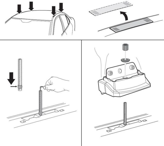Купити Монтажный комплект Thule 3071 для Mitsubishi Lancer (mkX)(sedan/hatch) 2007-2017 (TH 183071)