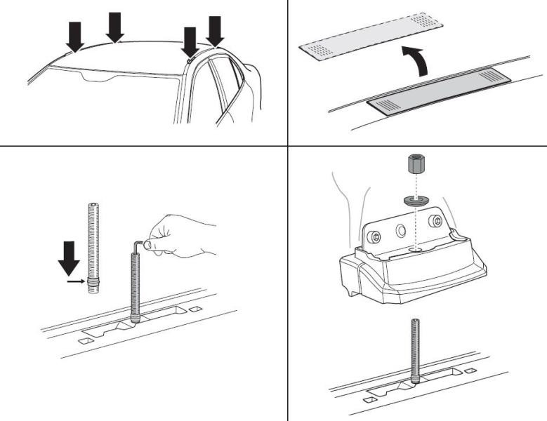 Купити Монтажный комплект Thule 3093 для Mitsubishi ASX (mkI) 2010-2023; Citroen C4 Aircross (mkI) 2012-2017; Peugeot 4008 (mkI) 2012-2017 (TH 183093)