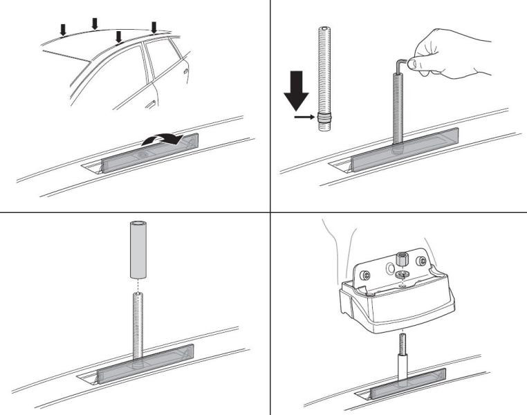 Купити Монтажный комплект Thule 3098 для Porsche Panamera (mkI) 2009-2016 (TH 183098)