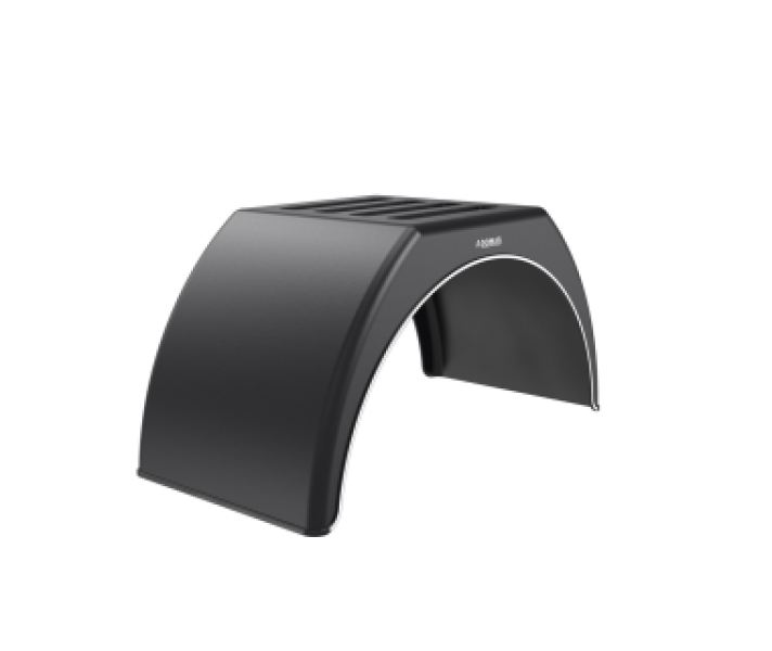 Купить Крило пластикове на причіп з білою смугою Domar DK3112, B=280 мм Domar Пластик Італія (1101113112)