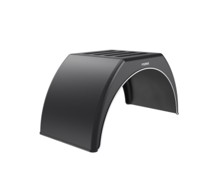 Купить Крило пластикове на причіп з білою смугою Domar DK3114, B=300 мм Domar Пластик Італія (1101113114)