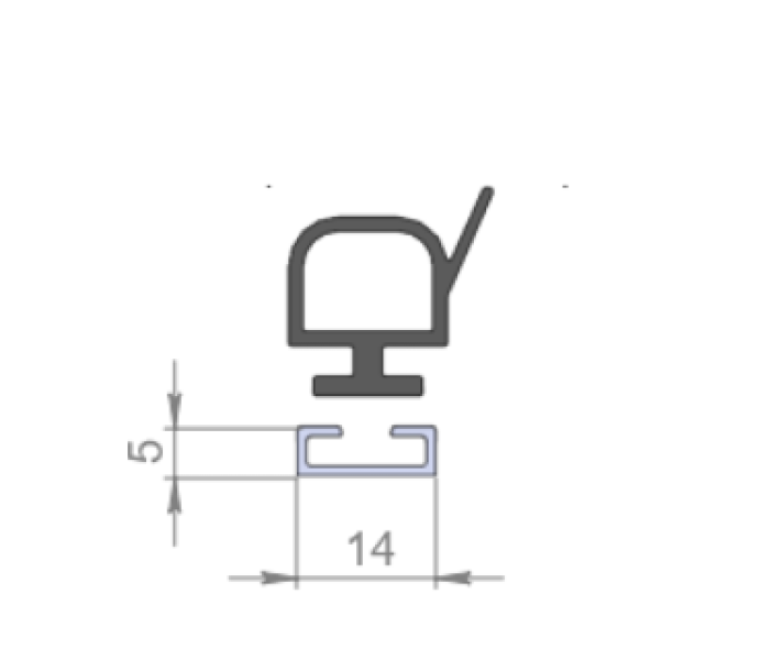 Купити Алюмінієвий профіль ущільнювача Алюміній Україна (2700678919)