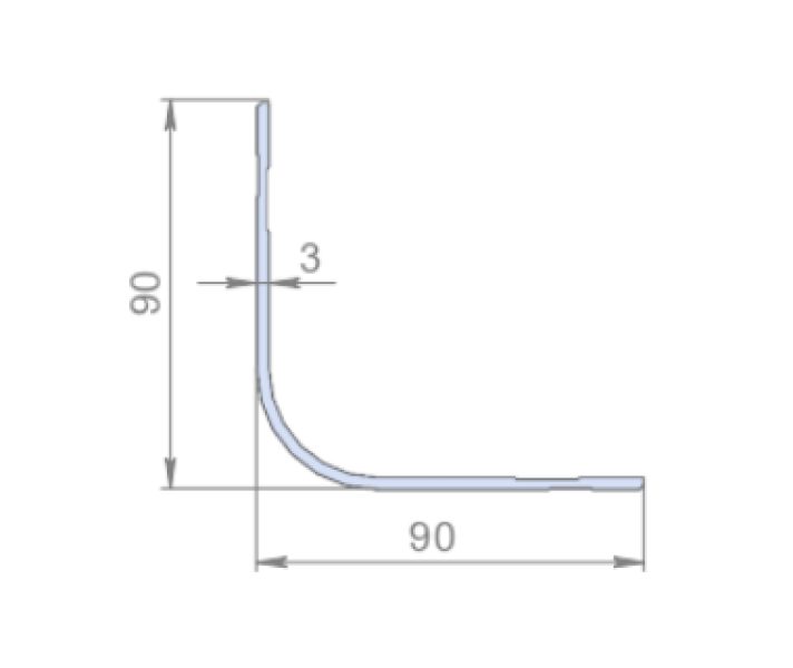 Купити Алюмінієвий профіль, 90х90 Алюміній Україна (2700678913)