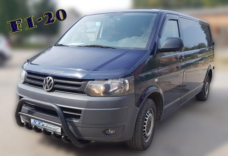 Купить Кенгурятник WT003 Черный Нержавейка для Volkswagen T5 2010-2015 гг