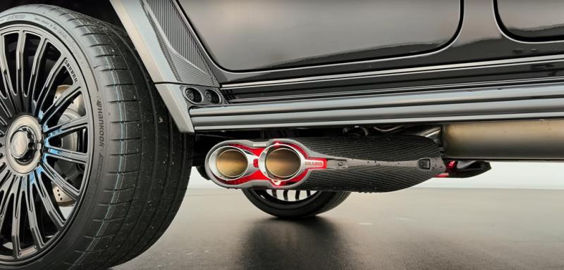 Купити Насадки на глушник BRB Carbon (2 шт) для Mercedes G сlass W465 2025- рр