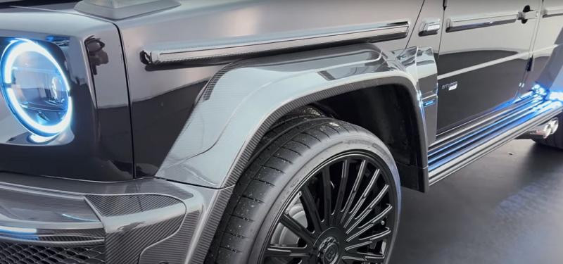 Купить Молдинги BRB Carbon (10 шт) для Mercedes G сlass W465 2025- гг