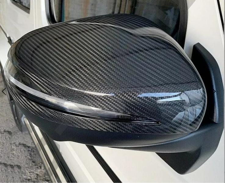 Купити Накладки на дзеркала Carbon (2 шт) для Mercedes G сlass W463 2018-2024 рр