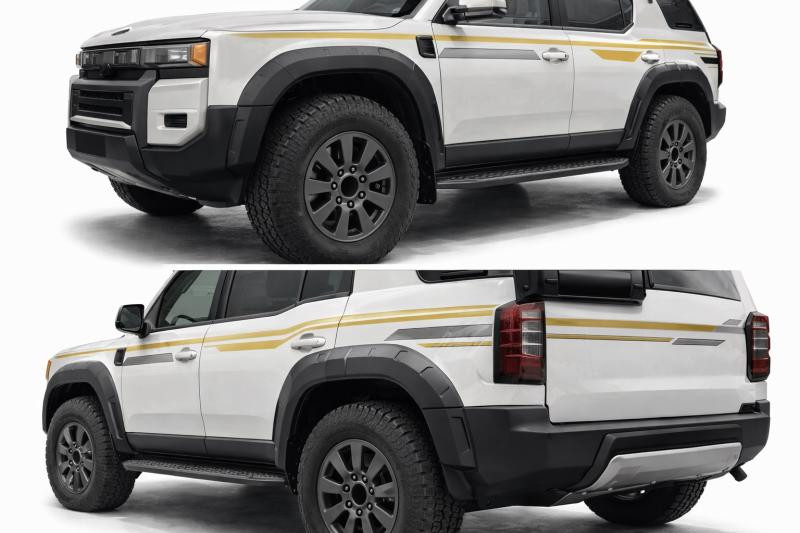 Купити Комплект розширювачів арок (12 шт) для Toyota Land Cruiser Prado 250 2023- рр