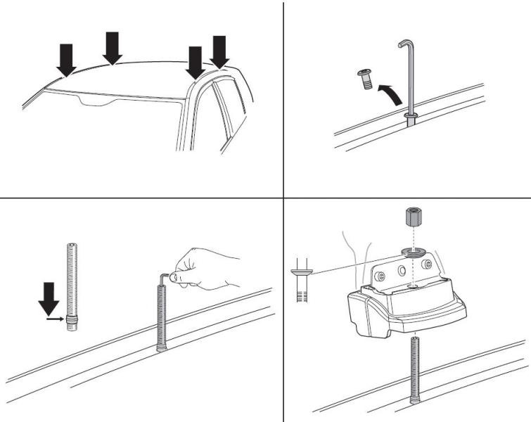 Купить Монтажный комплект Thule 3129 для Volkswagen Amarok (mkI)(double cab)(base version) 2010-2022 (TH 183129)
