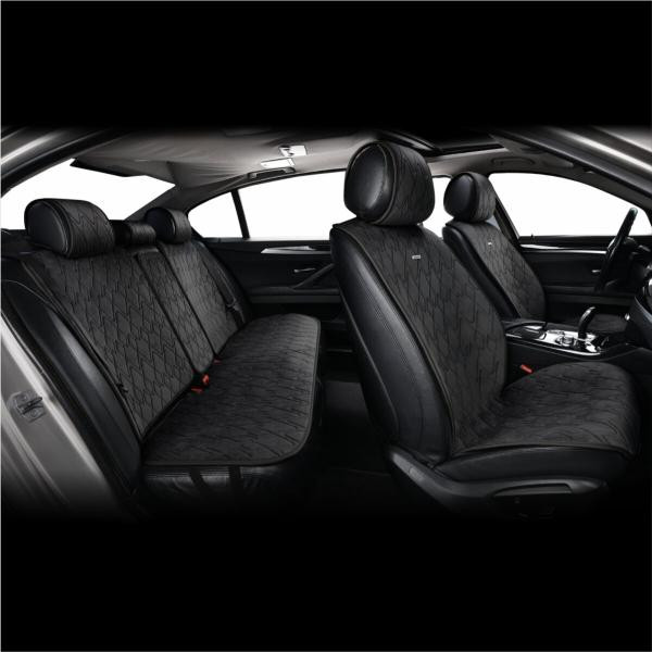Купити Комплект преміум накидок для сидінь CarLife Racer, black