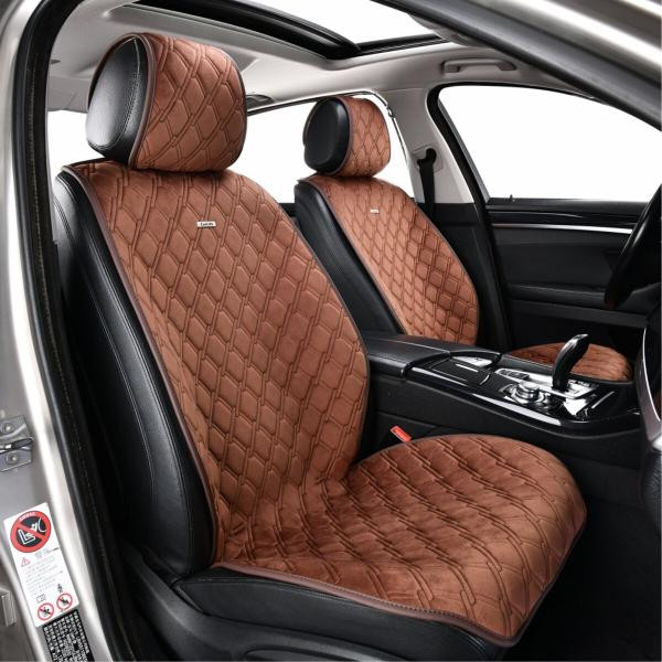 Купити Комплект преміум накидок для сидінь CarLife Turbo, coffee