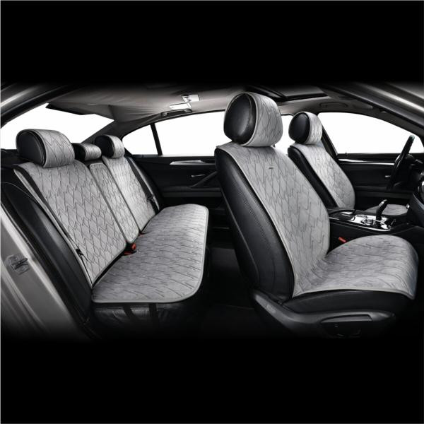 Купити Комплект преміум накидок для сидінь CarLife Racer, grey