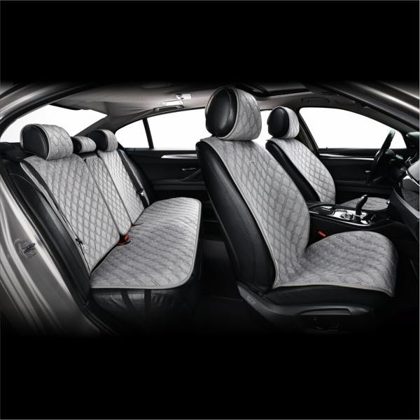 Купити Комплект преміум накидок для сидінь CarLife Turbo, grey