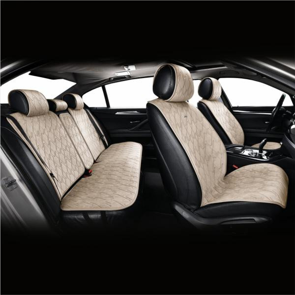 Купити Комплект преміум накидок для сидінь CarLife Racer, biege