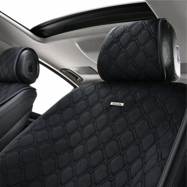 Купити Комплект преміум накидок для сидінь CarLife Turbo, black