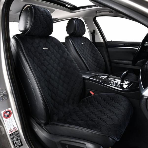 Купити Комплект преміум накидок для сидінь CarLife Turbo, black