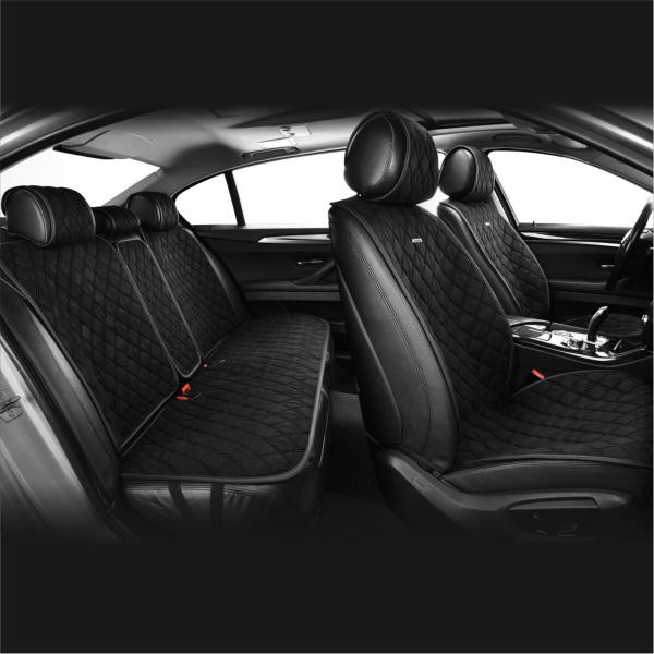 Купити Комплект преміум накидок для сидінь CarLife Nitro, black